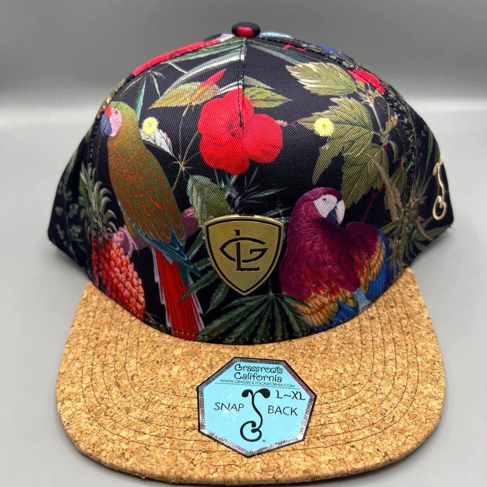 Greg Lutzka Hat Men L-XL Hawaiian Skate‎ Grassroots Snap Back Cap